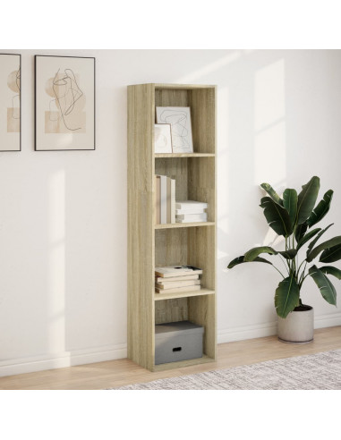 Libreria Rovere Sonoma 40x30x152 cm in Legno Multistrato