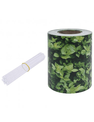 Recinzione Frangivento da Giardino PVC 70x0,19 m Verde