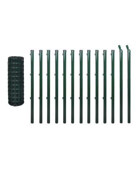 Recinzione Euro in Acciaio 25x1 m Verde