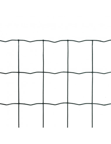 Recinzione Europea in Acciaio 10 x 1,5 m Verde