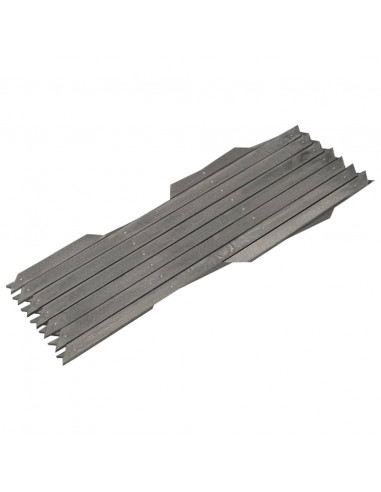 Recinzione a Traliccio 5 pz in Massello Abete Grigio 180x30 cm