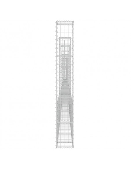 Gabbione a U con 8 Pali in Ferro 860x20x150 cm