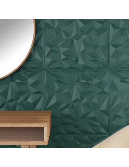 Pannelli Murali 48 pz Verdi 50x50 cm XPS 12 m² Ametista