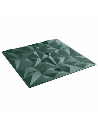 Pannelli Murali 48 pz Verdi 50x50 cm XPS 12 m² Ametista