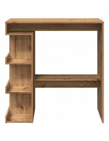 Tavolo da Bar con Ripiani Rovere 100x50x101,5 cm in Truciolato