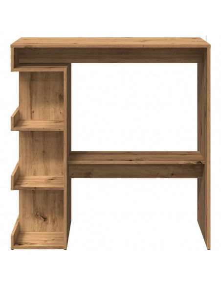 Tavolo da Bar con Ripiani Rovere 100x50x101,5 cm in Truciolato