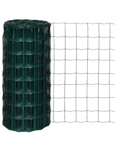 Recinzione Europea in Acciaio 25 x 0,8 m Verde 2