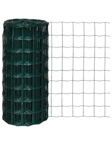 Recinzione Europea in Acciaio 25 x 0,8 m Verde