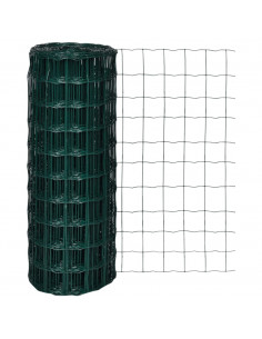 Recinzione Europea in Acciaio 10 x 1,0 m Verde 2