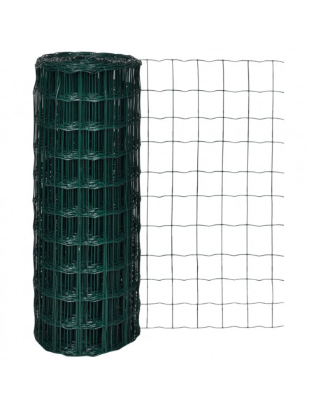 Recinzione Europea in Acciaio 10 x 1,0 m Verde