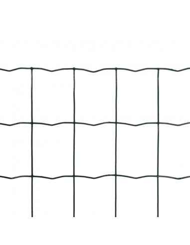 Recinzione Europea in Acciaio 10 x 1,0 m Verde
