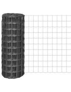 Recinzione Euro in Acciaio 25x1 m Grigia 2