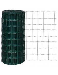 Recinzione Europea in Acciaio 10 x 0,8 m Verde 2