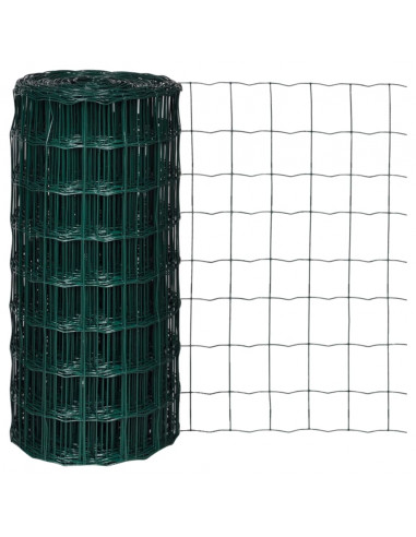 Recinzione Europea in Acciaio 10 x 0,8 m Verde