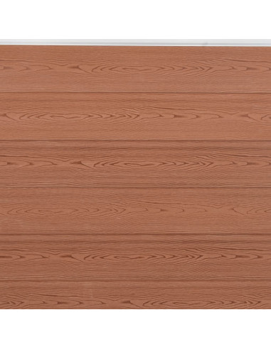 Set Pannello di Recinzione Marrone 872x186 cm in WPC