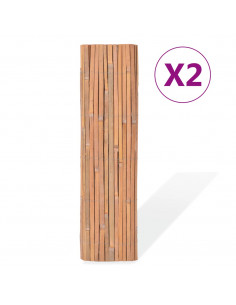 Recinzioni in Bambù 2 pz 100x400 cm 2