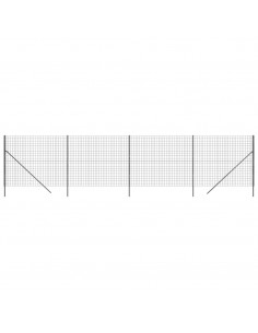 Recinzione Metallica Antracite 2,2x10 m in Acciaio Zincato 2