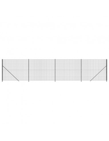 Recinzione Metallica con Flangia Antracite 2,2x10 m