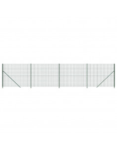 Recinzione Metallica con Flangia Verde 2,2x10 m 2