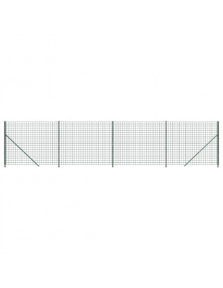 Recinzione Metallica con Flangia Verde 2,2x10 m