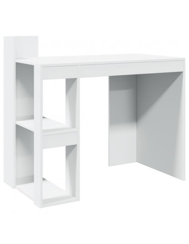 Scrivania Ufficio Bianca 103,5x56,5x94 cm in Legno Multistrato