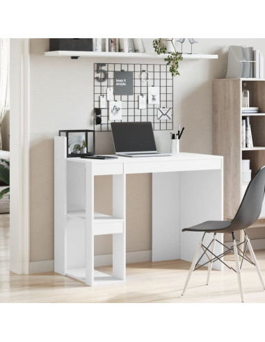 Scrivania Ufficio Bianca 103,5x56,5x94 cm in Legno Multistrato