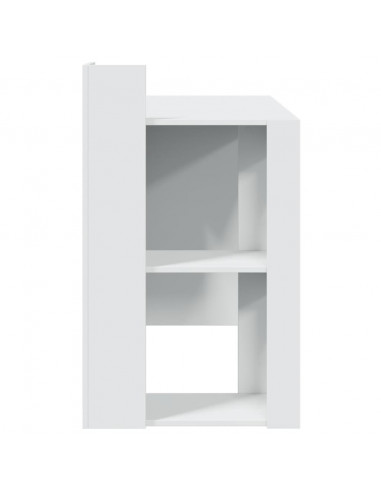 Scrivania Ufficio Bianca 103,5x56,5x94 cm in Legno Multistrato