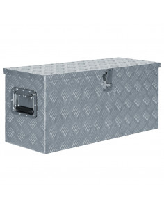 Cassetta in Alluminio 80x30x35 cm Argento 2