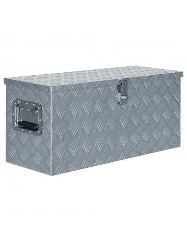 Cassetta in Alluminio 80x30x35 cm Argento