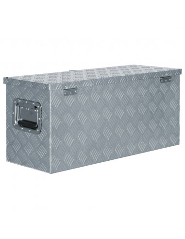 Cassetta in Alluminio 80x30x35 cm Argento