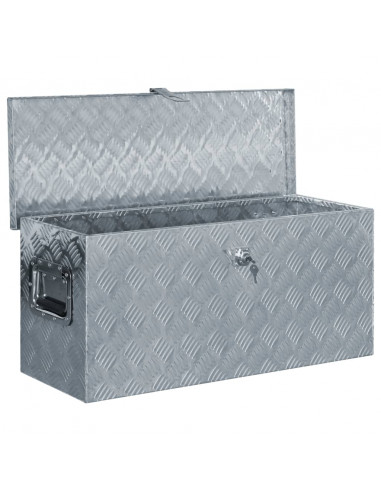 Cassetta in Alluminio 80x30x35 cm Argento