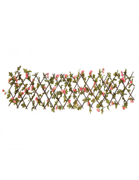 Traliccio Edera Artificiale Espandibile Rosa Scuro 180x20 cm