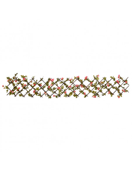 Traliccio Edera Artificiale Espandibile Rosa Scuro 180x20 cm