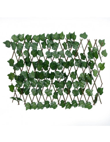 Traliccio Foglie Vite Artificiale Espandibile Verde 5pz 190x60