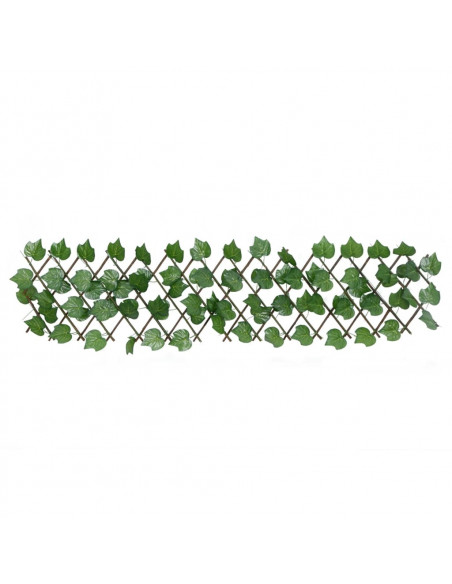 Traliccio Foglie Vite Artificiale Espandibile Verde5pz 180x20cm