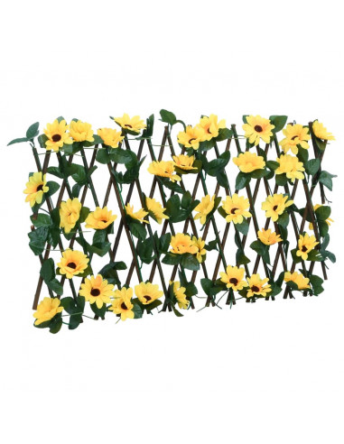 Traliccio Edera Artificiale Espandibile 5pz Giallo 180x20 cm