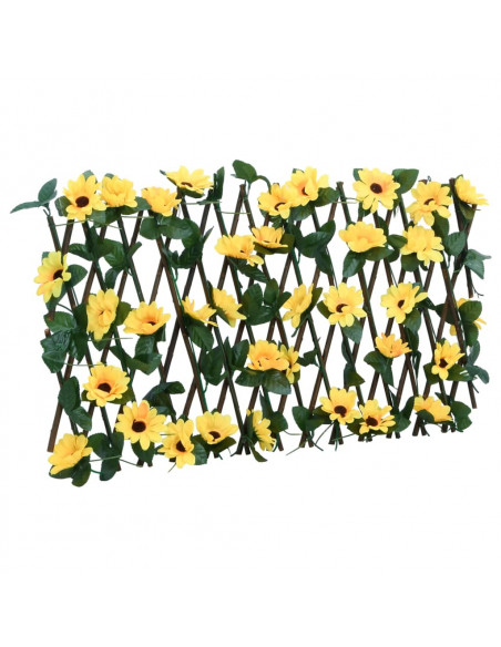 Traliccio Edera Artificiale Espandibile 5pz Giallo 180x20 cm