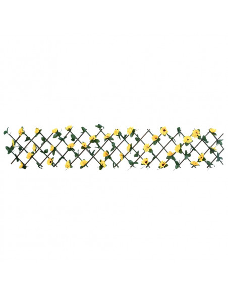 Traliccio Edera Artificiale Espandibile 5pz Giallo 180x20 cm