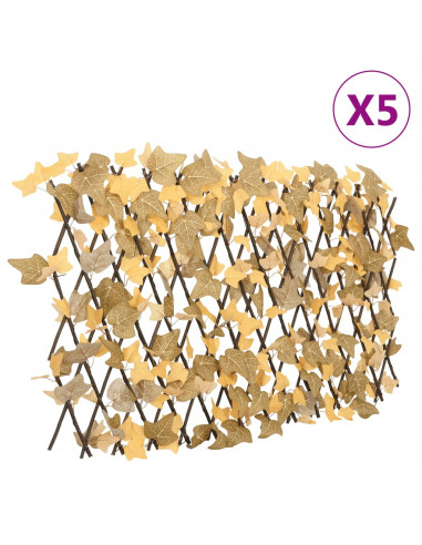 Traliccio Acero Artificiale Espandibile Arancione 5pz 180x60 cm