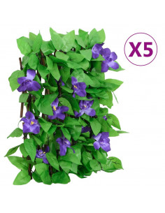 Traliccio Edera Artificiale Espandibile 5 pz Verde 180x20 cm 2