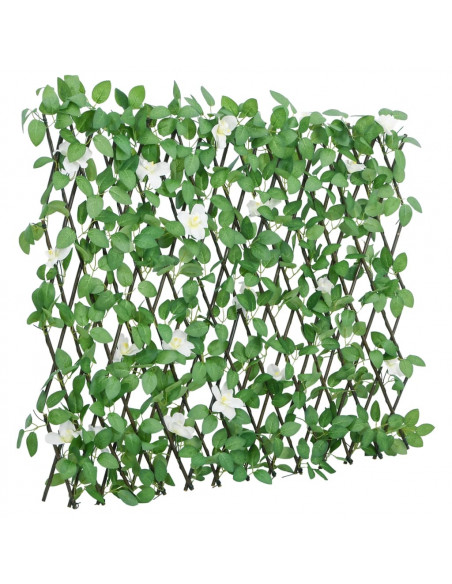 Traliccio Edera Artificiale Espandibile Verde 186x30 cm