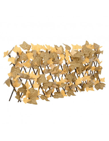Traliccio Foglie Acero Artificiale Espandibile Arancione 180x30