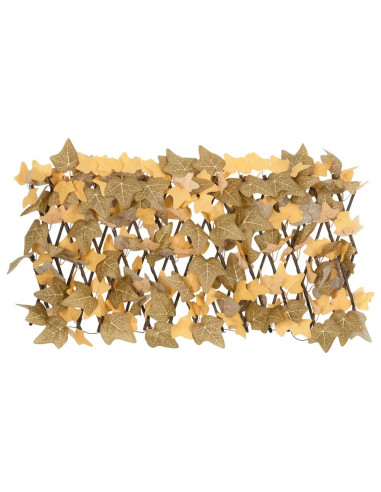 Traliccio Foglie Acero Artificiale Espandibile Arancione 180x30