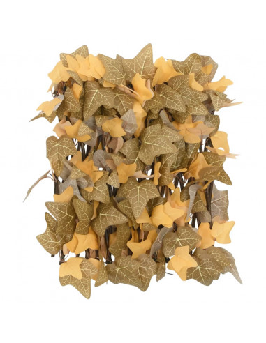 Traliccio Foglie Acero Artificiale Espandibile Arancione 180x30