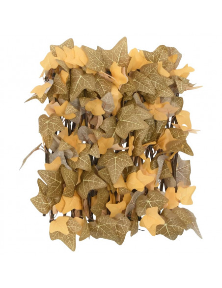 Traliccio Foglie Acero Artificiale Espandibile Arancione 180x30