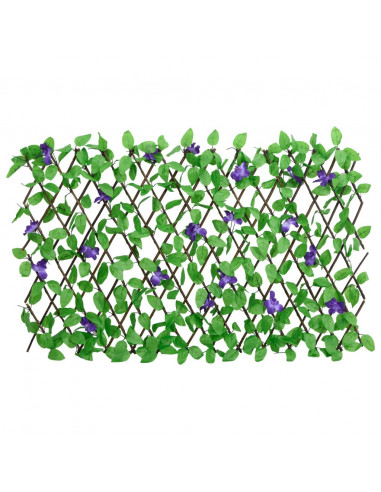 Traliccio Edera Artificiale Espandibile 5 pz Verde 180x70 cm