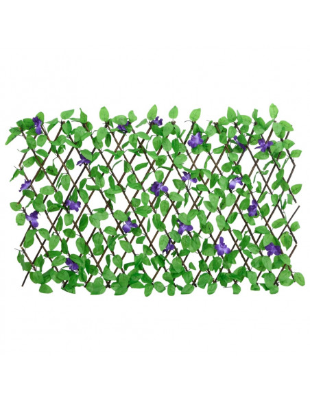 Traliccio Edera Artificiale Espandibile 5 pz Verde 180x70 cm