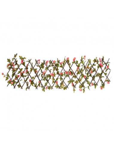 Traliccio Edera Artificiale Espandibile 5pz Rosa Scuro 180x20cm