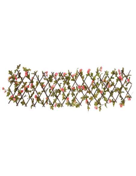 Traliccio Edera Artificiale Espandibile 5pz Rosa Scuro 180x20cm