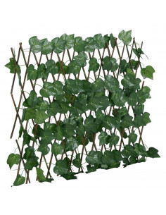 Traliccio Foglie Vite Artificiale Espandibile Verde 190x60 cm 2